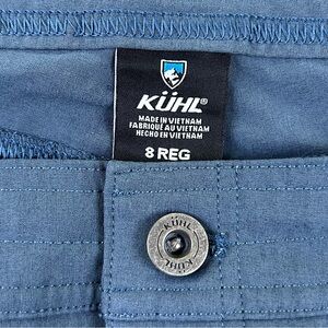 KÜHL Women’s Freeflex Roll Up Pants Size 8 Reg Rainstorm Blue 32” Inseam Hiking